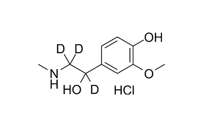 DL-Metanephrine hydrochloride (a,b,b-d3, 98%) 1085333-94-3 Stable Isotope